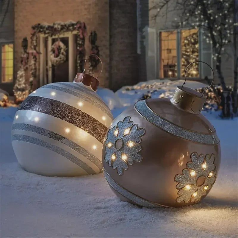 Opblaasbare Kerstbal 60cm - Grote Decoratie voor Buiten & Kerstboom