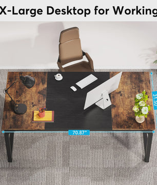 Moderne Bureau Tafel voor Thuiswerk of Kantoor - Ruim Werkstation