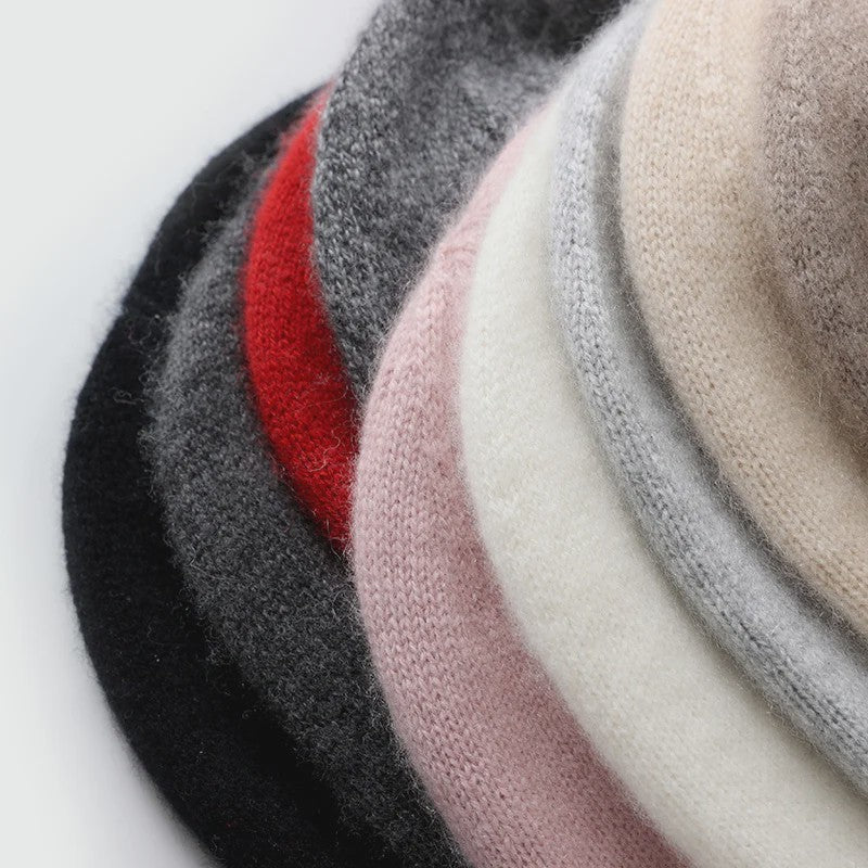 Unisex 100% Kasjmier Muts - Warm & Stijlvol voor Winter & Outdoor