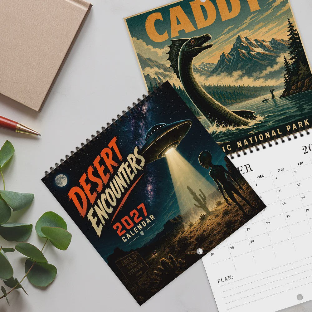 2027 Kalender: Mysterieuze Wezens & Buitenaardse Beschavingen - Jaarplanner