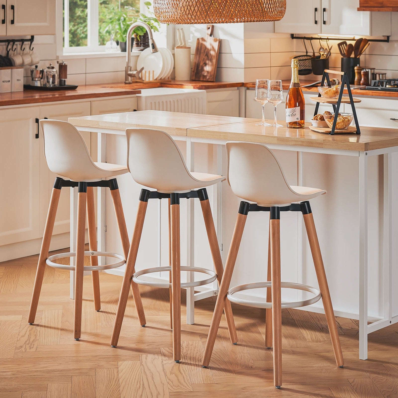 SoBuy Keuken Eiland met Opbergruimte, Buffetkast en Bartafel - 170cm Breed