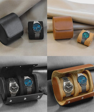 Reis Etui voor Horloges - Opbergrol voor 3 Horloges met Uitneembare Kussens