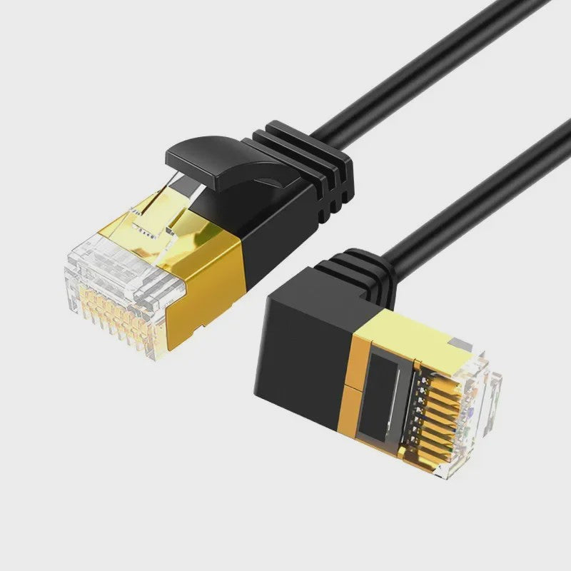 Hoekige CAT7 UTP Ethernet Netwerkkabel (RJ45) - 90 Graden Omhoog/Omlaag/Links/Rechts