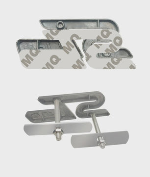 3D Metalen ST Line Grille Embleem Badge Chrome Sticker voor Ford