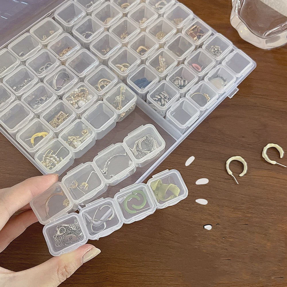 Opbergdoos 28 Vakjes - Verstelbaar, Ideaal voor Sieraden, Knutselspullen & Diamant Painting