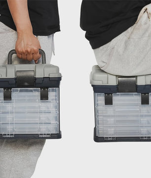 Multifunctionele Visgerei Opbergbox met Lades - Draagbare Organizer voor Hengelsport & Hobby