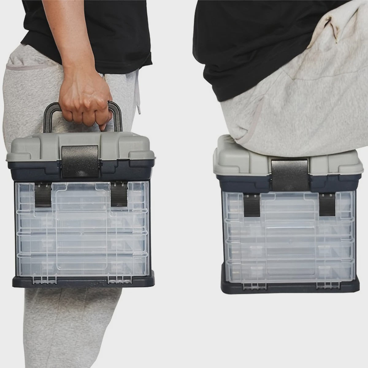 Multifunctionele Visgerei Opbergbox met Lades - Draagbare Organizer voor Hengelsport & Hobby
