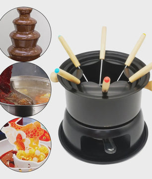 Afneembare Fondueset met 6 Vorken - Voor Chocolade, Kaas & Meer