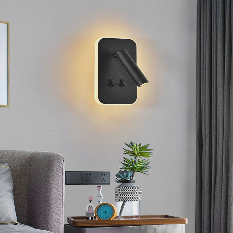 Draaibare LED Wandlamp Aluminium - 350° Rotatie, Dubbele CCT (3000K/6500K)