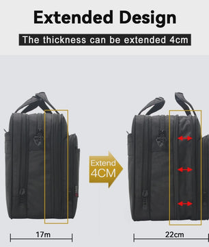 Ruime Heren Laptoptas - Zakelijk & Casual Schoudertas (15.6" - 19")