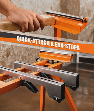 DOVAMAN Miter Saw Stand: Snel Opzetbaar, Lichtgewicht & Robuust met Grote Capaciteit