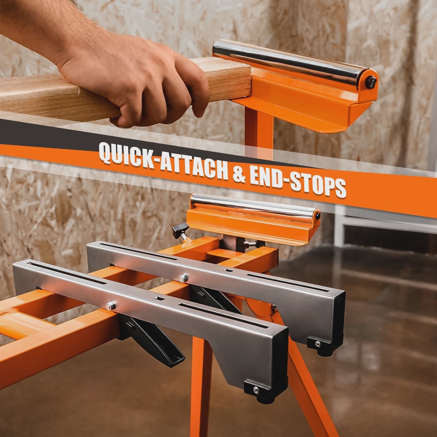 DOVAMAN Miter Saw Stand: Snel Opzetbaar, Lichtgewicht & Robuust met Grote Capaciteit
