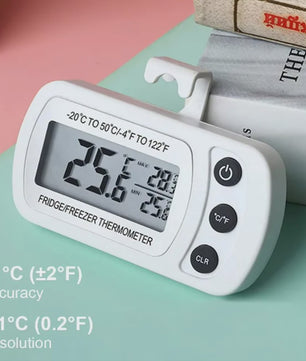 Digitale Koelkast en Vriezer Thermometer met Haak - Nauwkeurige Temperatuurmonitoring