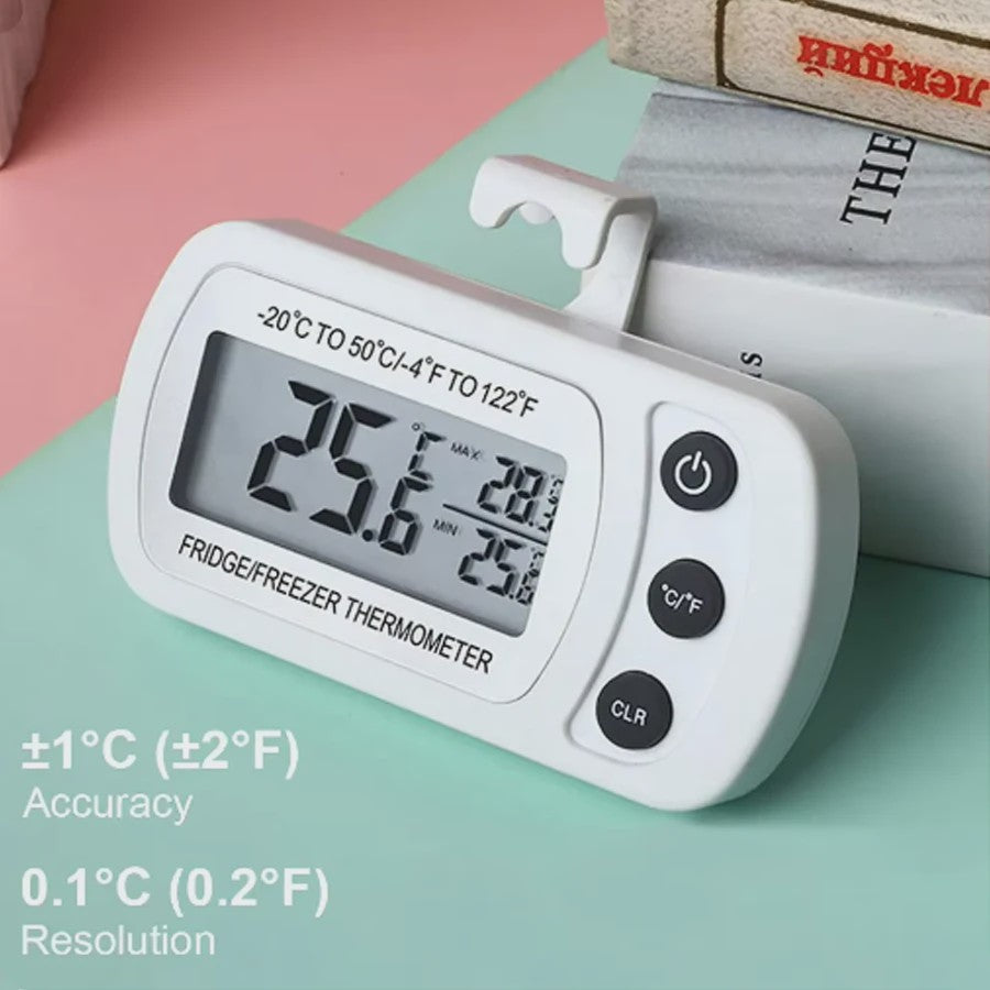 Digitale Koelkast en Vriezer Thermometer met Haak - Nauwkeurige Temperatuurmonitoring