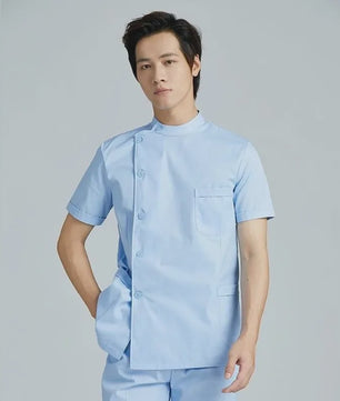 Medische Scrubs Uniform Heren - Korte & Lange Mouw | Zorgkleding