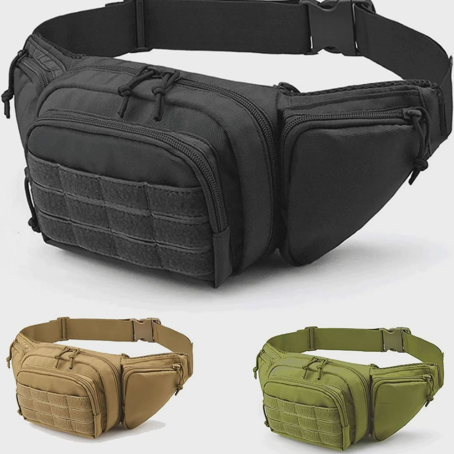 Tactische Heuptas voor Mannen - Multifunctionele Sling Bag voor Sport, Outdoor & Motorrijden