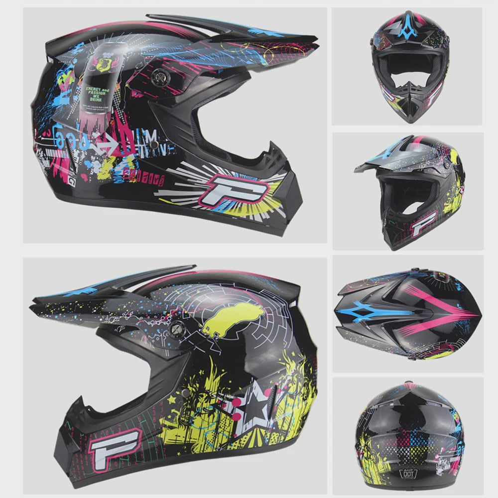 Professionele Off-road Motorcross Helm met DOT Keurmerk - Inclusief Gratis Accessoires