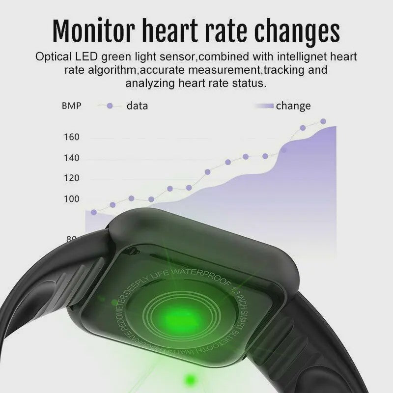 Smartwatch Y68 D20: Multifunctioneel met Bluetooth, Fitness Tracking & Slaapmonitor
