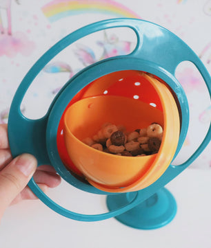 Anti-Knoei Gyro Kom voor Baby's - 360° Draaibaar en Omvalbestendig Voerbakje