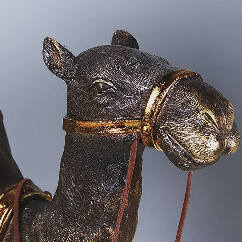 Decoratieve Kameel Beeldje - Indische Stijl Hars Sculptuur