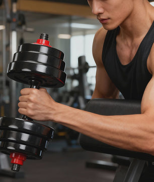 Verstelbare Dumbbell Set 25kg - Zandgevuld voor Krachttraining Thuis