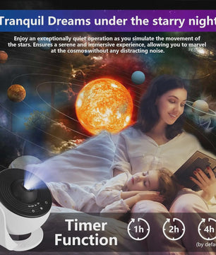 Galaxy Projector Sterrenhemel Nachtlampje met 13 HD Film Discs - 360° Rotatie