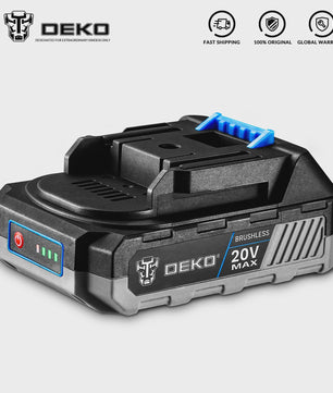 DEKO 20V Accu 1500mAh Li-ion - Snel Laden & Veilig voor Elektrisch Gereedschap