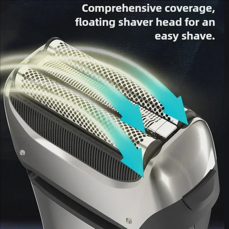 Tinsol FK608 Elektrisch Scheerapparaat Mannen - 3-Mes, Trimmer & Smart Display