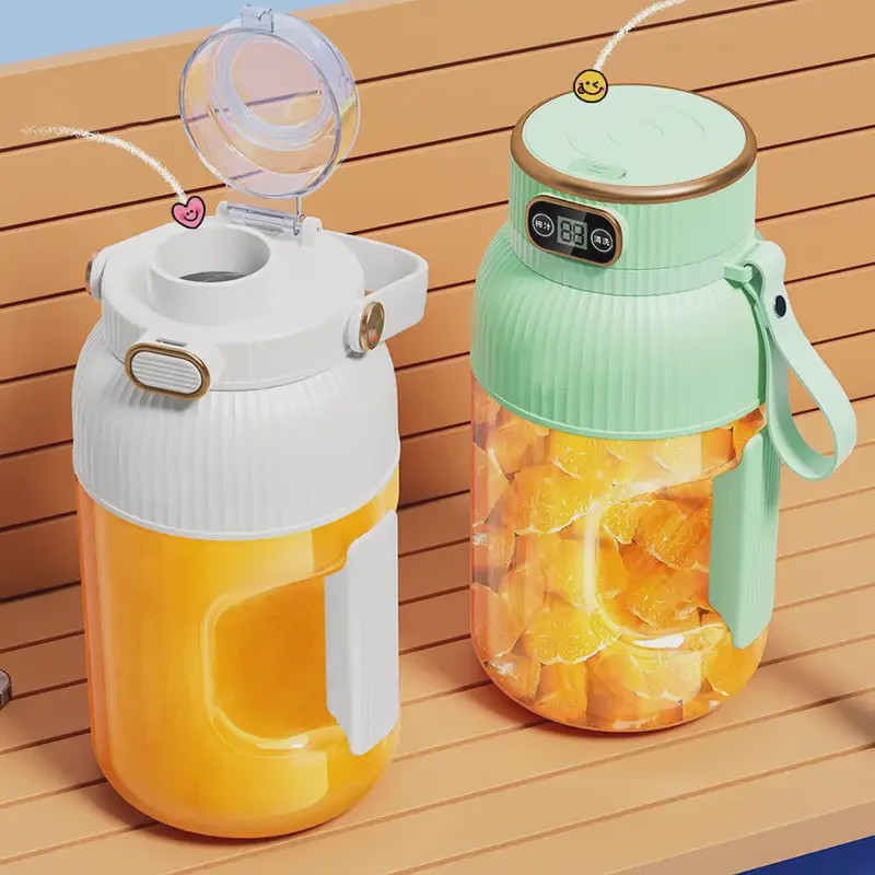 Draagbare USB Blender & Juicer Cup met Digitaal Display - Multifunctioneel & Ideaal voor Reizen