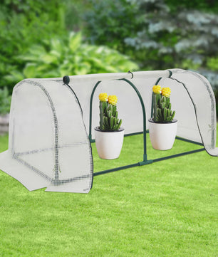 Kleine Kweekkas 120x60x50cm met oprolbare ramen - Ideaal voor balkon en tuin