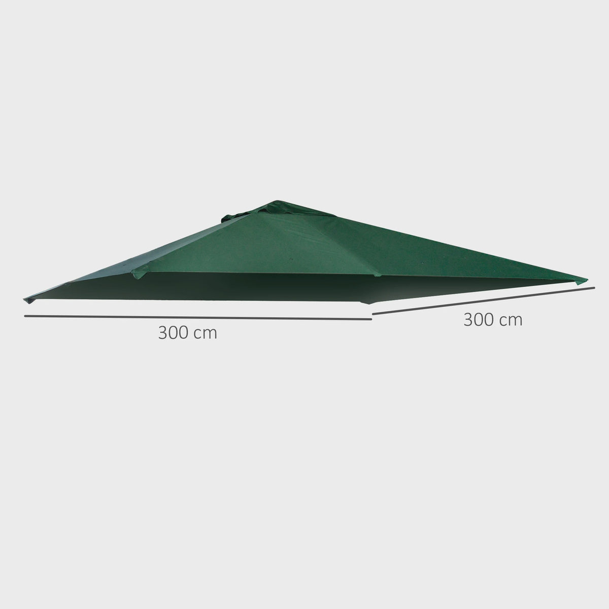 Outsunny Vervangend Gazebo Dak 3x3m - Waterdicht Polyester met UV-bescherming