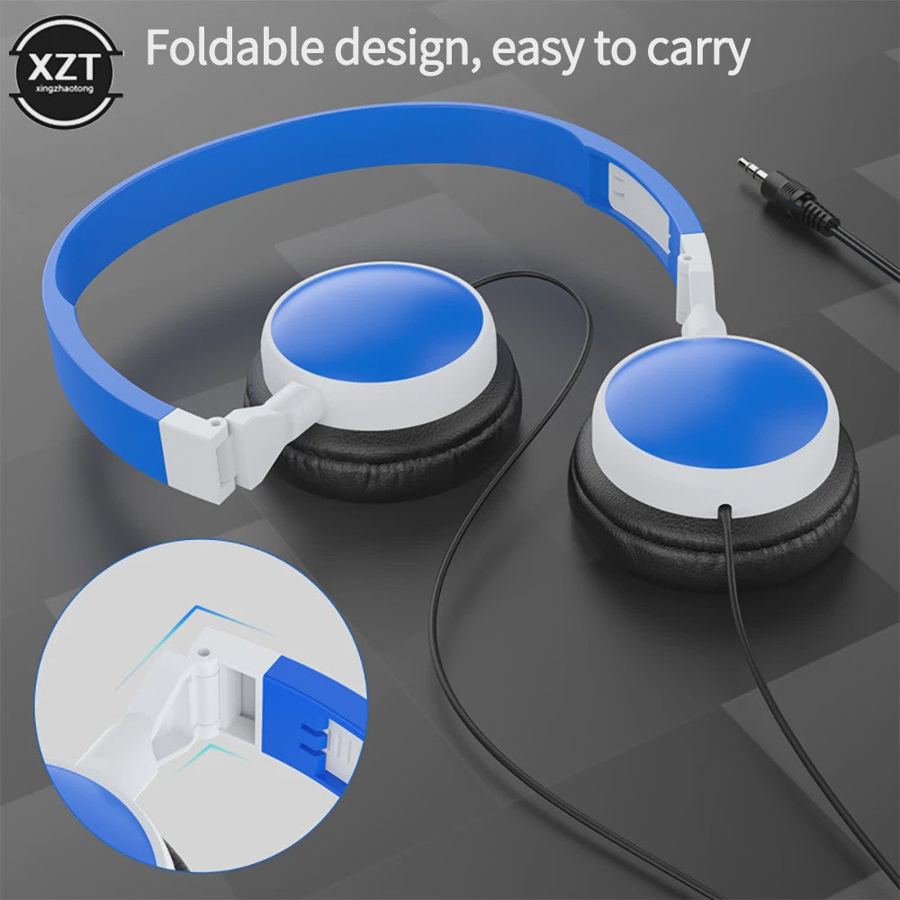 Gaming Headset met Subwoofer & Hifi Geluid - Opvouwbaar & Draagbaar met 3.5mm Plug