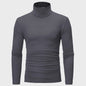 Heren Slim Fit Thermoshirt met Hoge Hals - Lange Mouwen voor Winter en Herfst