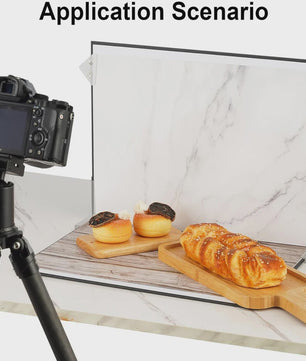 Dubbelzijdig Fotografie Achtergrondbord met 18 Patronen voor Product & Food Fotografie