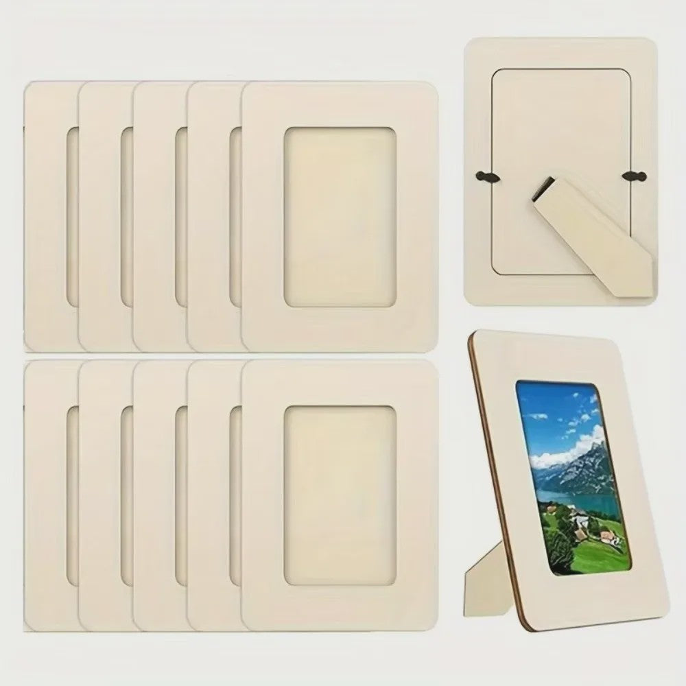 Onbewerkte Houten Fotolijst - DIY Schilderen & Decoreren - Desktop Display