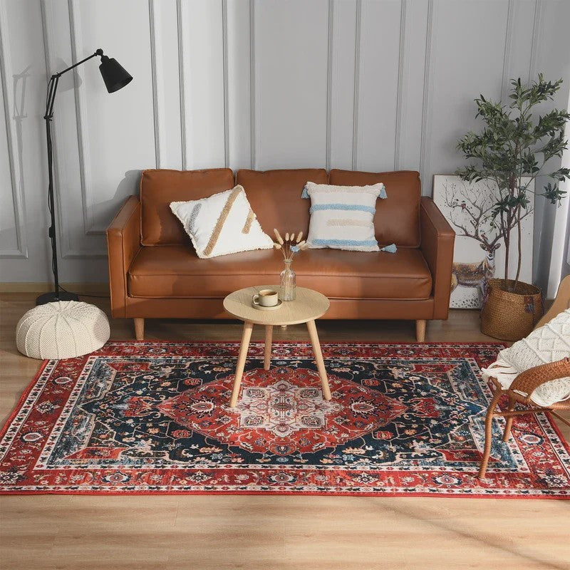 Vintage Perzisch/Turks Vloerkleed - Retro Ethnic Design voor Woonkamer & Slaapkamer