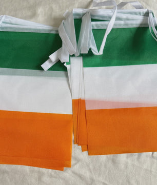 Ierse Vlaggetjes Slinger - Groen, Wit, Oranje - Feestdecoratie & St. Patrick's Day