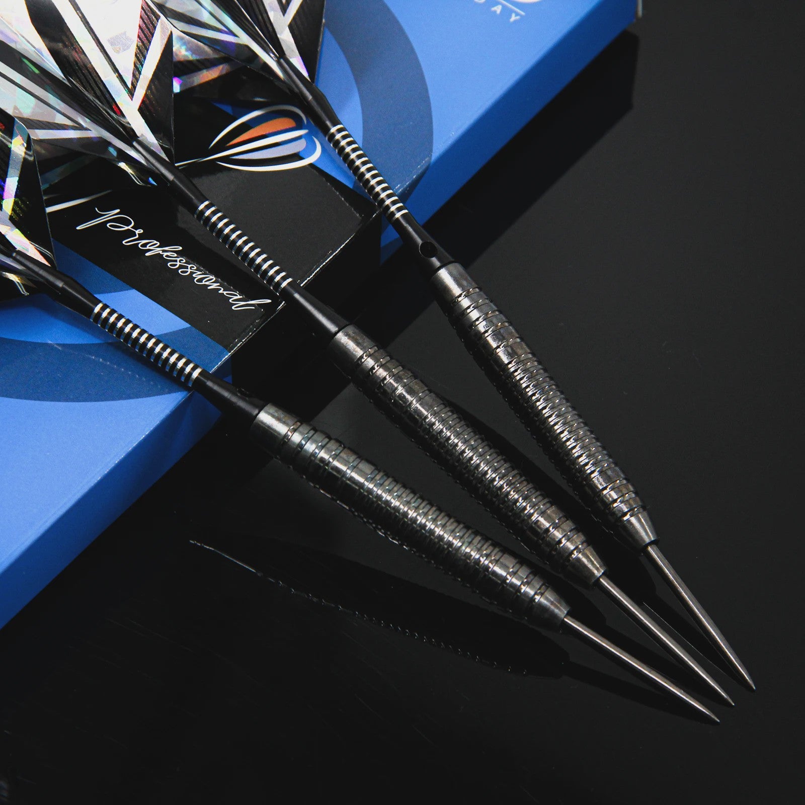 Professionele Dartset 20g met Opbergdoos en Extra Accessoires - Zwart, Rood, Blauw