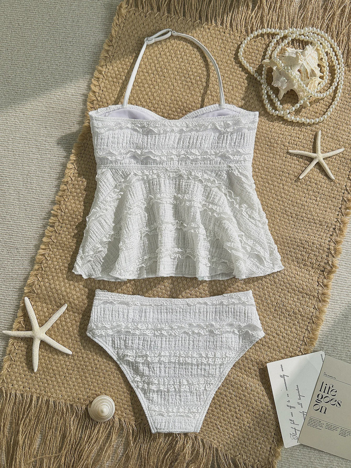 Zwemset Meisjes 2-delig Effen Kleur Tankini Badpak voor 8-16 Jaar - Zomer Strand Outfit