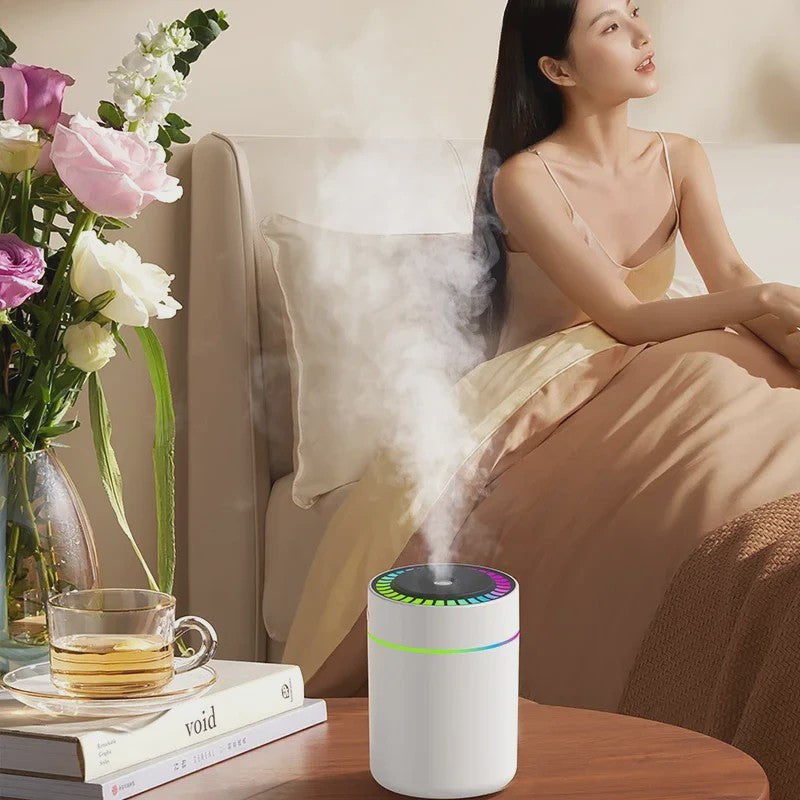 180ML Mini Luchtbevochtiger & Aroma Diffuser met USB en Sfeerverlichting - Ideaal voor Auto, Huis & Slaapkamer