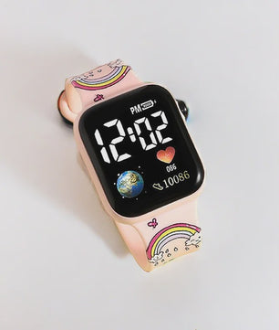 Vrolijk Stitch & Hello Kitty Kinderhorloge - Digitaal & Leuk voor Meisjes