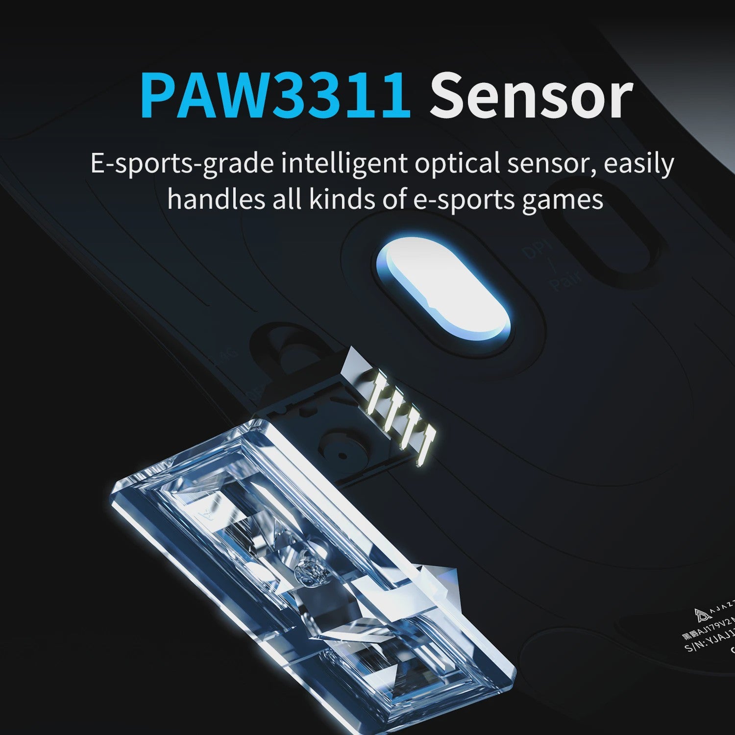 AJAZZ AJ179V2 MAX Gaming Muis: Tri-Mode, PAW3311 Sensor, Ultra-licht 56g