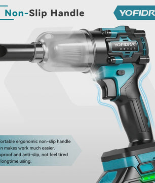 YOFIDRA Krachtige 2-in-1 Accu Bladblazer & Zuiger - 80000RPM Borstelloze Motor