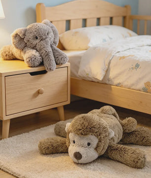 Pluche Olifant & Aap Knuffel - Zacht en Knuffelbaar Speelgoed voor Kinderen (35/52CM)