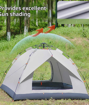 Automatische Pop-Up Tent voor 3-4 Personen - Snel Opzetbaar, Water- en Zonwerend