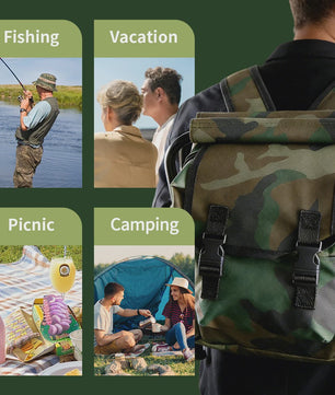 Draagbare Rugzak met Stoel: Multifunctioneel voor Vissen, Camping & Reizen