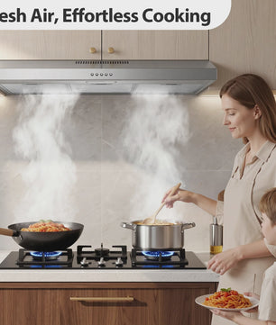 TopStrong 90cm Afzuigkap Onderbouw: Krachtige 201 m³/h Afzuiging, Energieklasse A