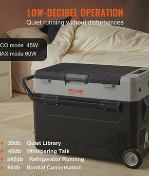 Draagbare Dubbel Zone Koel-Vriesbox 38L/40QT - 12V Auto Koelkast met Verstelbare Temperatuur