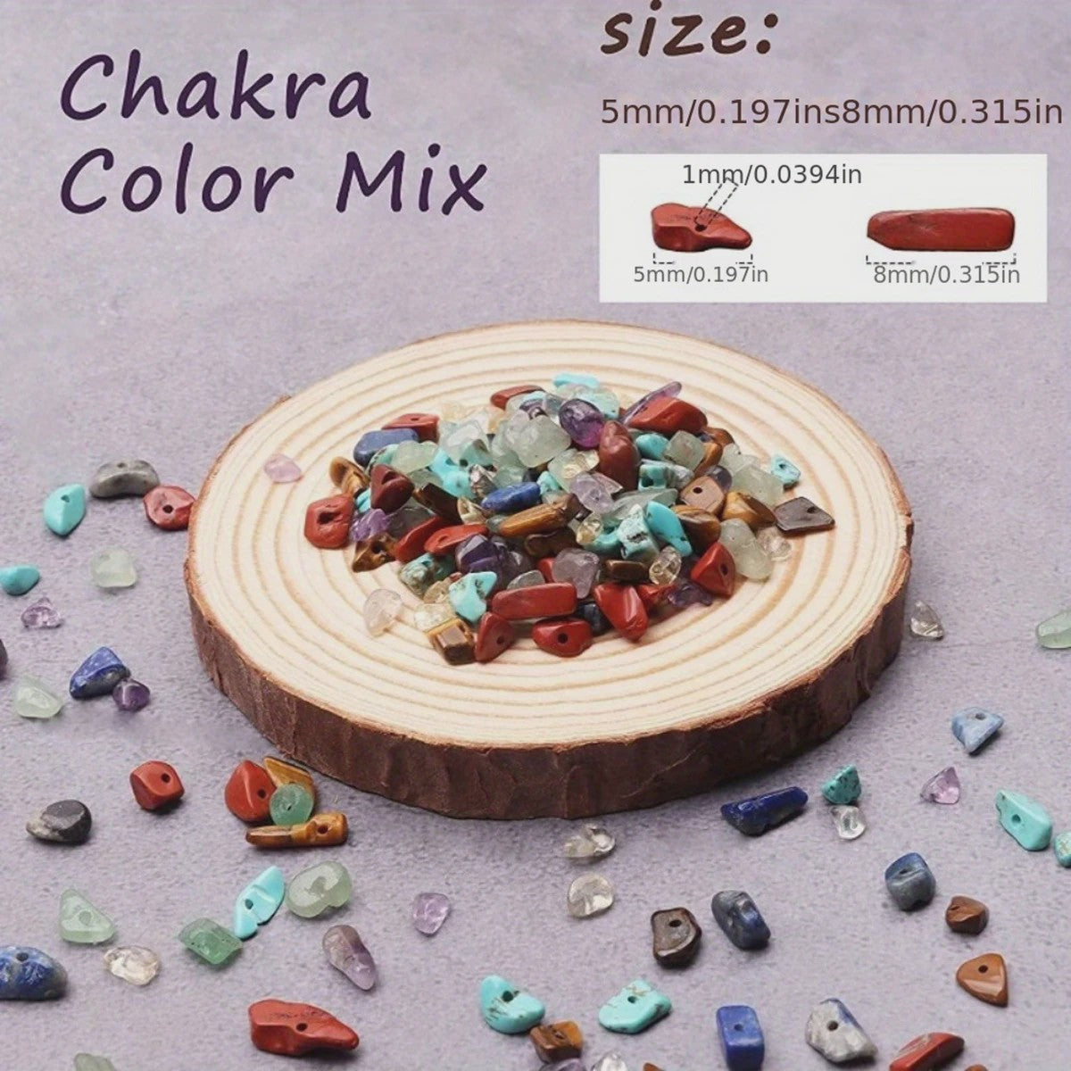 DIY Sieraden Maken Set: 450 Natuurlijke Edelsteen Chips (5-8mm) voor Armbanden & Kettingen