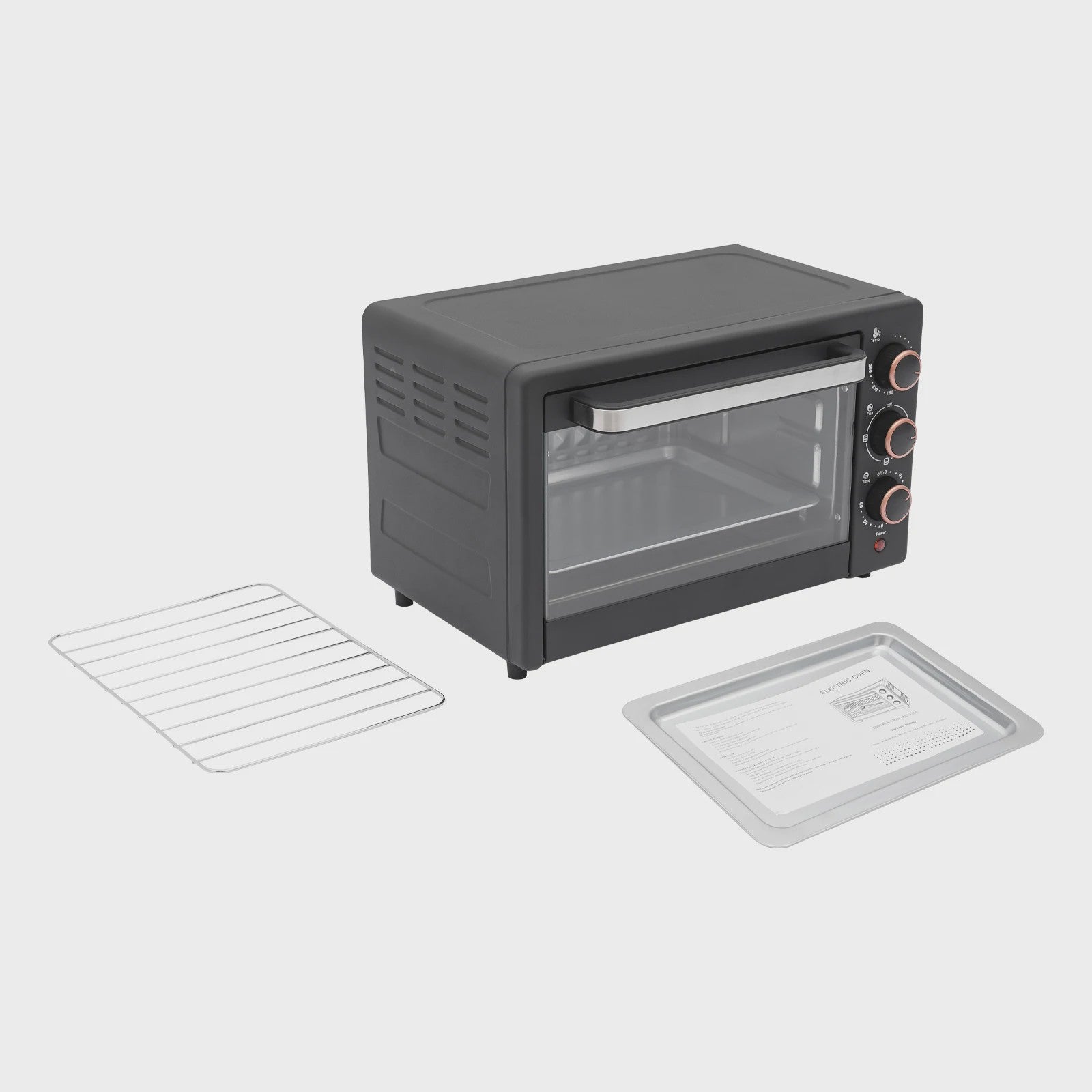 Elektrische Oven 1000W - 22L met Grillpan - Bakken, Grillen & Roosteren